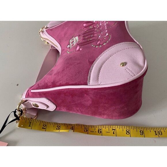 Juicy Couture Dreamy Juicy Shoulder Bag Raspberry Tart Light Pink Viral NEW - Picture 11 of 12